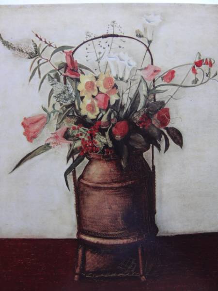Kito Nabesaburo, Blumen in einem Korb, Seltenes Kunstbuch, Neuer Rahmen inklusive, gao, Malerei, Ölgemälde, Natur, Landschaftsmalerei