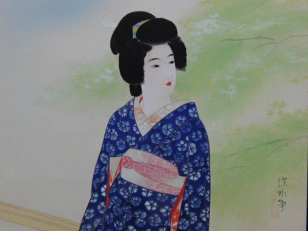 Ito Shinsui, Shinryoku no Koro, Impresión enmarcada ultra rara, Nuevo enmarcado, envío gratis, mega, cuadro, pintura al óleo, retrato