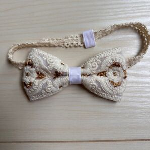 【最終】ヘアバンド ベビーリボン 新生児〜使用可能 お宮参りやセレモニー、バースデーなど