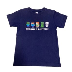 ユニクロ Tシャツ Minecraft マインクラフト 140
