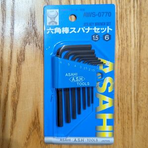 【未使用・新品】ASAHI 六角棒スパナ7本セット AWS-0770 1.5-6mm