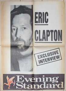 Eric Clapton-Exclusive Interview★英Evening Standardプロモ・ポスター