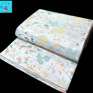 【美品】六通柄袋帯 吉祥文様 金銀糸 振袖 訪問着 黒留袖 色留袖 フォーマル