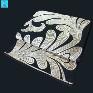 【美品】六通柄袋帯 吉祥文様 金銀糸 振袖 黒留袖 色留袖 訪問着 フォーマル