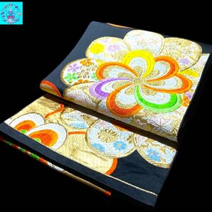 六通柄袋帯 有職文様 金糸 振袖 黒留袖 色留袖 訪問着 フォーマル パーティー