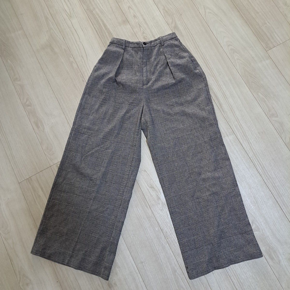 お値下げしました！チェック柄 ワイドパンツ