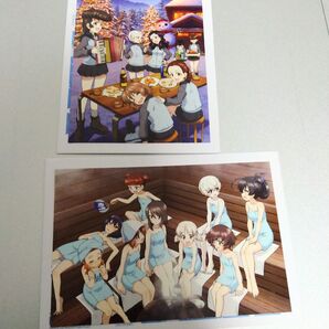 ガールズ&パンツァー最終章第4話 第二週目来場者特典 杉本功描き下ろしポストカード 集合(雪) 集合(サウナ) 2枚セット