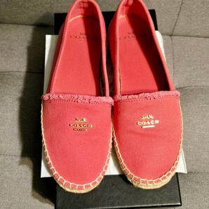 COACH(コーチ)「JOANIE ITL CANVAS/CANVAS」靴 エスパドリーユ シューズ キャンバス素材