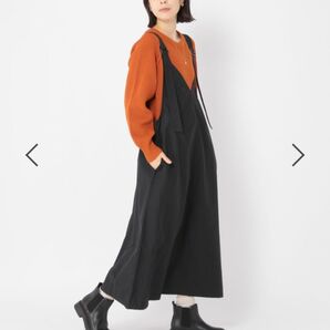 購入前にコメントを!Vネックジャンパースカート ワンピース 黒