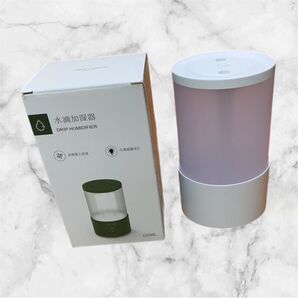 加湿器 卓上 小型 2000mAh USB充電式ダブルノズル 超音波式 アロマ