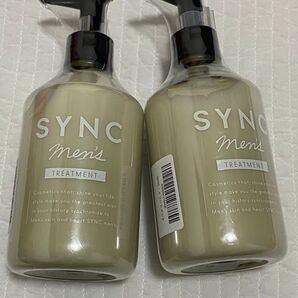 2本セット SYNC men 's トリートメント 300ml 無添加 保湿 頭皮ケア コンディショナー