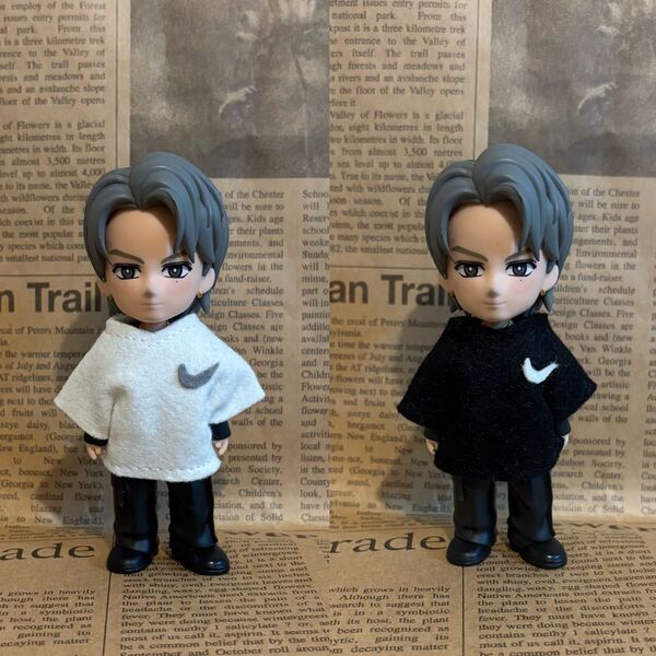 平野紫耀 フィギュア用衣装 リハ着風Tシャツ 白黒色違い2点セット Number_i