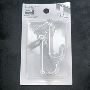 スチールワゴントロリ用フック大 2個入り ホワイト 未使用