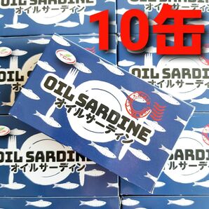 ★タイムセール!★ オイルサーディン 青 10缶 賞味期限 2027.12.21 いわし油漬け いわし缶 缶詰 保存食 非常食 ①