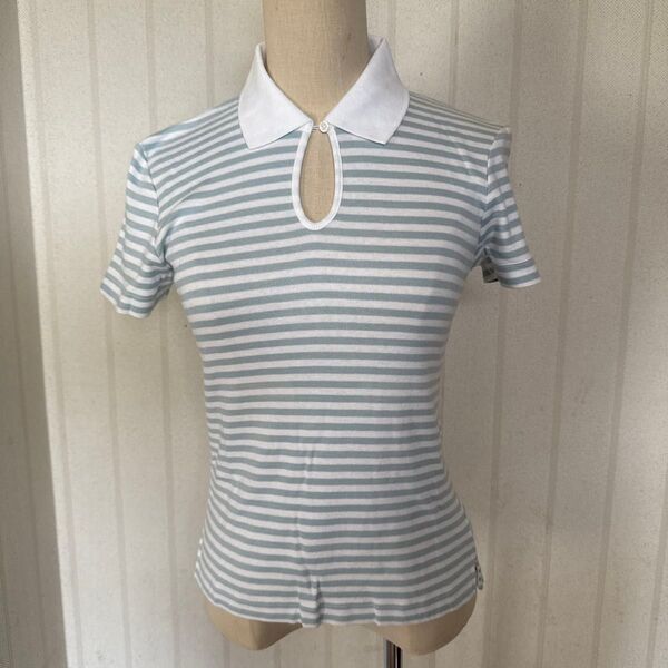 GAP☆ボーダー柄 ポロシャツ 半袖 レディース☆