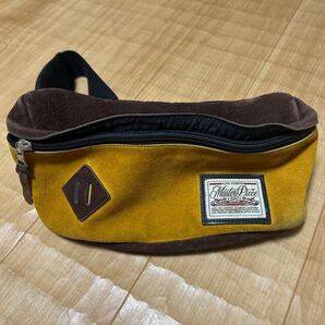 Master-Piece マスターピース ウエストバッグ スエード イエロー