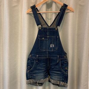 ヒステリックグラマー デニムサロペット ショートパンツ オーバーオール
