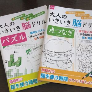 DAISO 大人のいきいき脳ドリル パズル 点つなぎ 2冊セット