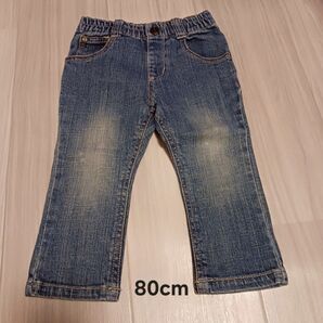 【ベビー服】80cm デニムパンツ ゴムウエスト