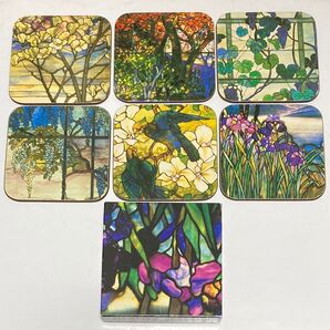 90s TIFFANY WINDOWS メトロポリタン美術館 コースター デッド