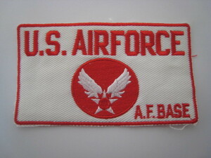 新品★U.S.AIRFORCE ワッペン 赤