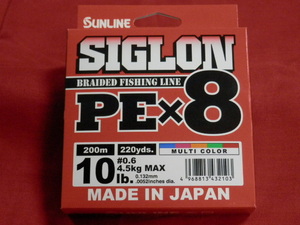  tax included / postage 170 jpy *si Glo n/10LB(0.6 number )/200m[ lure ]SIGLON PE×8 SUNLINE( Sunline ) bargain!