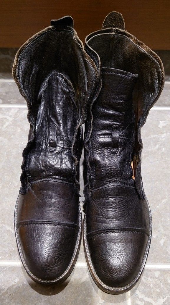 【希少】パドローネ ストレートチップ レースアップブーツ ジップ無し size40