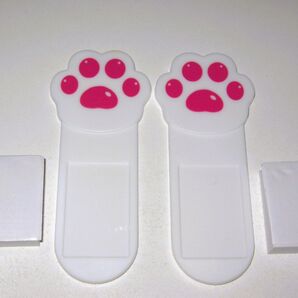 【猫の手 トイレ蓋 オープナー 2個セット】ねこ 肉球 便座上げ 清潔 衛生的 便利グッズ かわいい 可愛い 生活雑貨 犬 いぬ