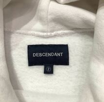 【2】Descendant Logo Hooded Sweatshirt White ディセンダント ロゴ プルオーバーパーカー ホワイト Hoodie フーディー 8444 N2_画像3