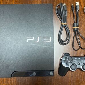 PS3 PlayStation3 本体 コントローラ 電源ケーブル セット CECH-3000A 初期化済 動作確認済 すぐ遊べる