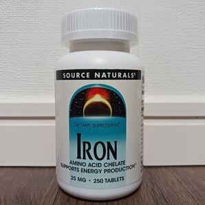 ソースナチュラルズ社 鉄サプリメント 250錠