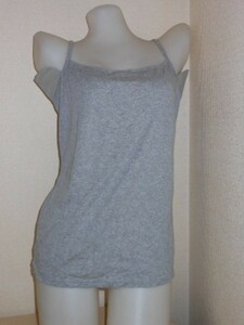 *.* sweat installation .* cotton 100* camisole gray LL 0913