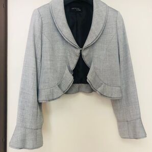ARTICLE COM ショート丈ジャケット グレー フォーマル ボレロ フォーマルジャケット 入園式、入学式、卒園式、卒業式