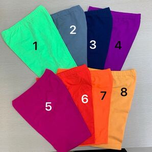 2分丈 スパッツ 3枚セット タグなし 速乾素材 3色お選びください