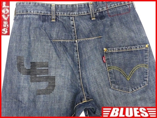 即決★ルーマニア製 ユーロリーバイス★W30 ジーンズ Levis メンズ デニム パンツ 立体裁断 ジーパン 鬼ひげ ボタンフライ