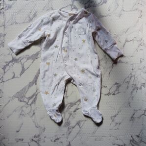 ZARA BABY 1/3 62cm 足付きロンパース 星柄
