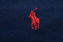 ☆US古着 POLO Ralph Lauren ラルフローレン 長袖 ロングTシャツ ロンT ポニーロゴ刺繍 ネイビー紺【L】コットン　　　　　◆2658◆_画像5