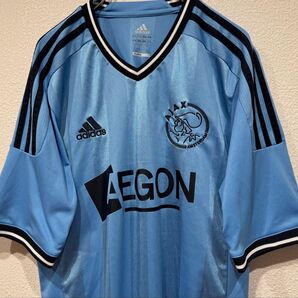 美品 adidas AJAX アディダス アヤックス 11/12 ユニフォーム ゲームシャツ ブルー M