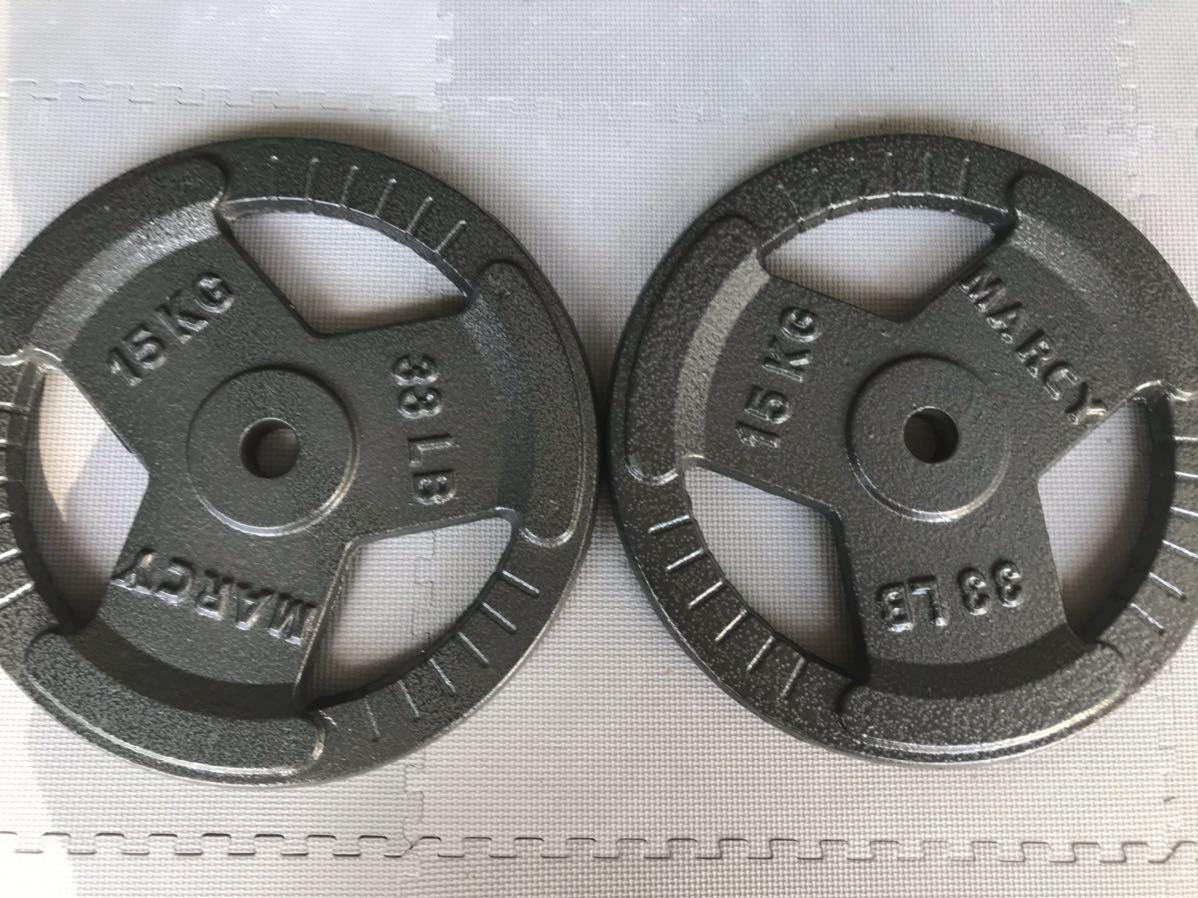 ヤフオク! -バーベル プレート 15kgの中古品・新品・未使用品一覧