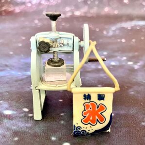 ミニチュアかき氷、特製氷・製氷機★夏の風物詩♪氷あずき、氷いちご、氷ミルク★懐かしの20世紀
