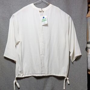 THIS IS SAMPLE PRDC ★ドローストリングブラウス ★Fサイズ ★ホワイト