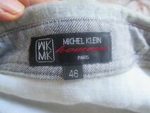 S? 46■ミッシェルクランオム MICHEL KLEIN HOMM★長袖シャツ★薄緑■used 送185_画像3