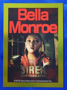 「SIREN New Translation」（サイレン ニュートランスレーション）トレーディングカード Vol.2 ベラ・モンロー(ゴールド) Bella Monroe NT