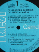 アンゼラ・マリア/OS GRANDES SUCESSOS-107.0023（LP）_画像3