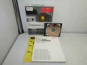 [YRM0259]*Micosoft Office PowerPoint 2003 package version present condition delivery * used (JUNK)