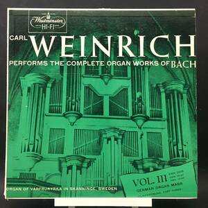 ◆ Performs the complete organ works of Bach ◆ Carl Weinrich ◆ Westminster 米 深溝