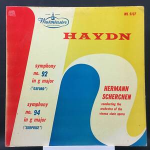 ◆ WL盤 ◆ Haydn ◆ Hermann Scherchen ◆ Westminster 米 深溝 重量盤 フラット