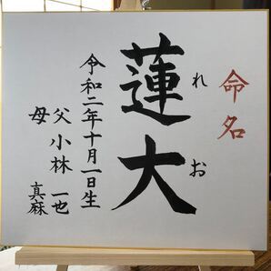 オーダー命名書 色紙 代筆