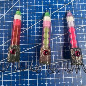 アングラーズフラワー えだまめグロー 3個 8本針 イカ釣り エギング