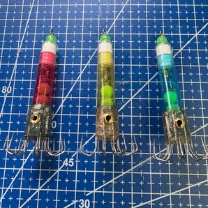 アングラーズフラワー ラトルハイグロー 3個 ステンレス針 イカ釣り エギング